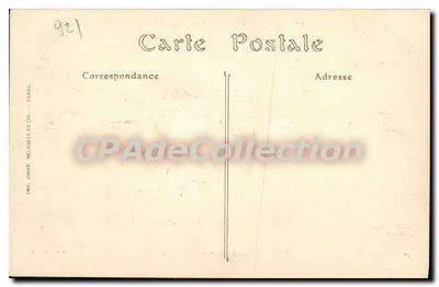 Castello di Saint-Cloud (Seine-et-Oise) — Vista di una delle ali del castello, lato del parco a cavallo o del viale di Versailles — ND. Fot. n°26 — Verso
