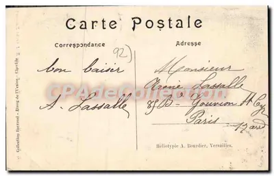 Floresta de Meudon — Chaville — Rio do Restaurante Barraud — Verso