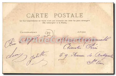 De CHAVILLE — Recevez un Bonjour et ces Fleurs — F.C.F. éditeur — Verso