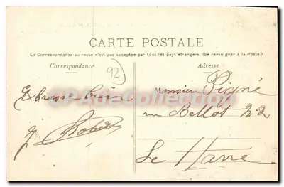 Suresnes - Ogólny widok, wykonany z Bois de Boulogne — P. Marmuse, Paryż — Rewers