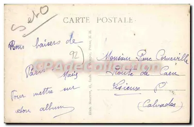 Meudon - Entrada al Observatorio — Editor E.M. n° 3617 — Reverso