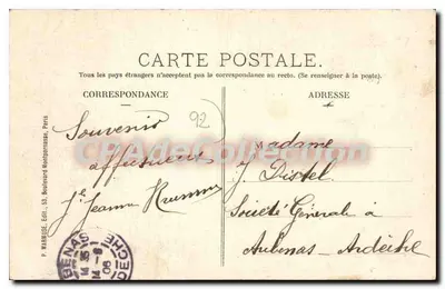 Bellevue — Teleférico y Panorama — P. Marrelise, Editor, 58, Boulevard Montparnasse, París — Reverso