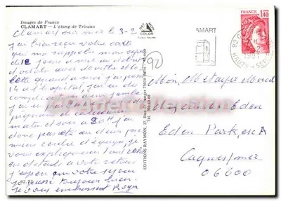 Clamart — L'étang de Trivaux — Éditions Mon Color — Achterkant