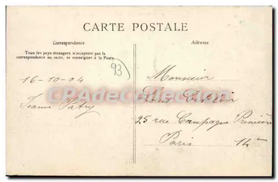 Livry — A Fábrica de Pólvora — C. L. C. Scol — Verso