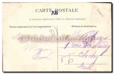 Floresta de Bondy — A Capela de Nossa Senhora dos Anjos — G. C. A., Paris — Verso