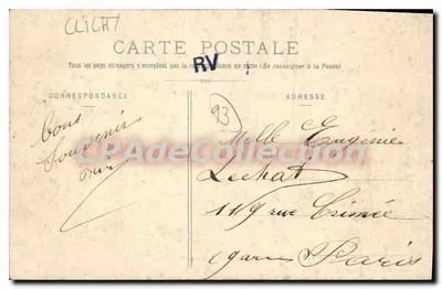 Notre-Dame-des-Anges — Entrada da Capela — Coleção A. Moquet, Le Rainey — Verso