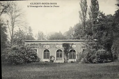 Clichy-sous-Bois — A Orangerie no Parque — Coleção A. Mounet, Le Raincy