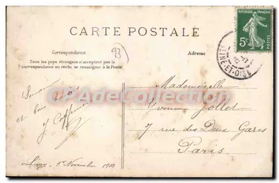 LIVRY — Um canto do Lago Sévigné — E. L. D. n°13 — Verso