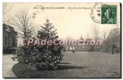 Aubervilliers — Um canto do Square — E. Malcuit, n° 422