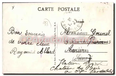 Le Raincy — O Parque da Prefeitura — E.M. n°6453 — Verso
