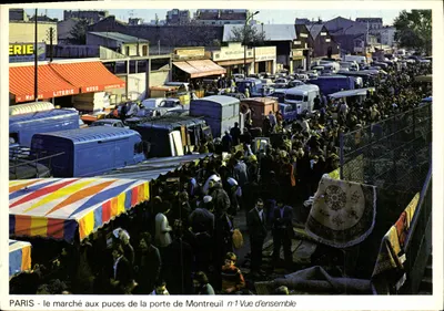PARIS - o mercado de pulgas da porta de Montreuil — Vista geral — Siphula, 1º tiragem (10.000 ex.)