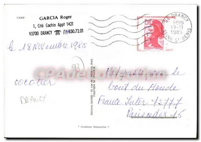 Carnaval de Drancy — Éditions Naturelles — Verso