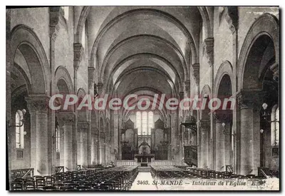 St-Mandé — Interior da Igreja — CPAdeCollection n°3403