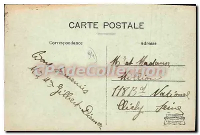 Ablon — Las Orillas de la Sena — Ed. Besnard, tabacs, Ablon — Reverso