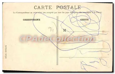 Villeneuve-St-Georges — Avenida de Melun — L'H Paris, édit. Desbonts, 51, Rue de Paris — Verso