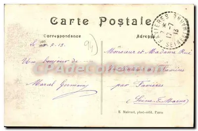 Charenton-St-Maurice — Widok artystyczny — E.M. nr 1716 — Rewers