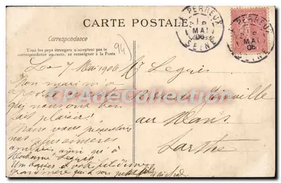I.E. PERREUX — As Cem Escadas — E. FARGOTTE, Fotógrafo, Le Perreux — Verso