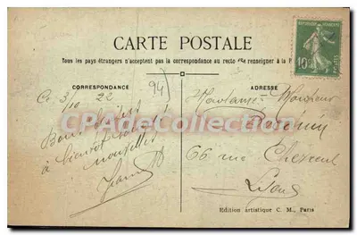La Varenne-St-Hilaire — A Ilha do Amor — C.M. — Verso