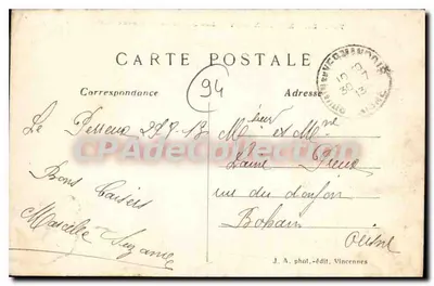 Le Perreux-Bry — Artystyczne brzegi rzeki Marne — J. A. fot.-wyd. Vincennes nr 742 — Rewers