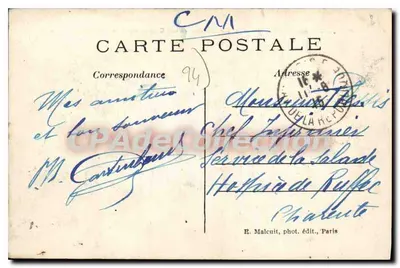 Le Perreux-Bry — La Marne i nabrzeża w kierunku mostu — E. M. — Rewers