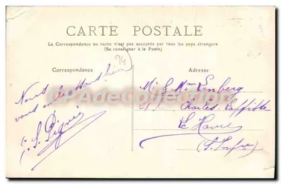 A Avenida de Chennevières — Avenida arborizada com passeios — Coleção F. Fleury, n°10 — Verso
