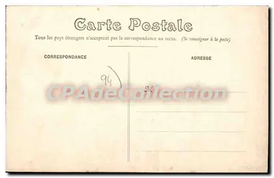 Vincennes — Hotel de Ville — D.W.D. n°4 — Verso