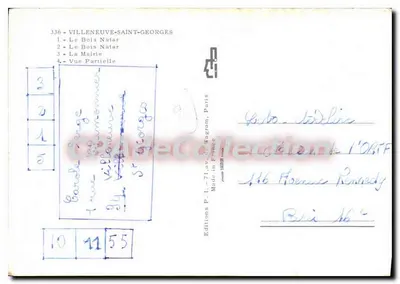 Villeneuve-Saint-Georges — Ricordo di Villeneuve-Saint-Georges — Edizioni P. - 71 av. de Wagram, Parigi — Verso