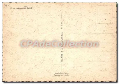 Luchthaven van Parijs - Orly — nachtvierkant — LYNÁ, n°870 — Achterkant