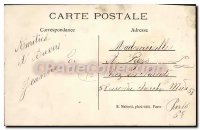 Auvers-sur-Oise — Le Scale della Chiesa — E. M. — Verso