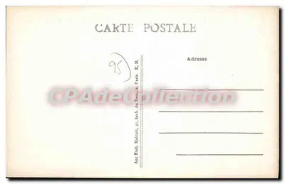 Pontoise — Het Paleis van Justitie — E.M. n°7615 — Achterkant