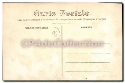 El Curato de Pontoise — escena de sermón en una iglesia — L'Abeille - Asnières, n°1 — Reverso