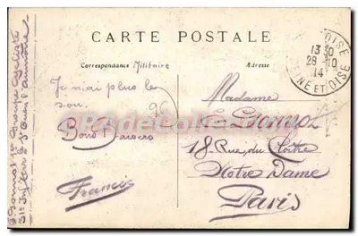 Pontboise — Schody generała Leclerca — C.M. nr 99 — Rewers