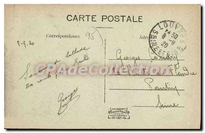Louvrès (S.-et-O.) — Katedra, zbudowana w XI i XII wieku — G. Zumsstein, wyd. — Rewers