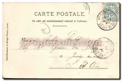 Zamek Marais — Stara wiejska rezydencja pasterzy z St-Denis, która należała do Mirabeau — Sini-Bromure A. Breger Frères (19044) — Rewers