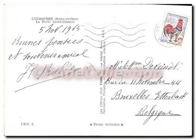 Luzarches (Seine-et-Oise) — Przebieg Świętego Kosma — Wydawnictwo Sztuki YVON — Rewers