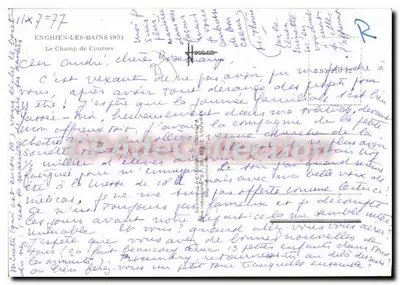 एंगियन के रेसिंग फील्ड — प्रकाशक जे.ए. सिगोन, श्रृंखला क्रमांक 11x7-77 — पीछे