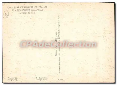 Beauchamp — O Hôtel de Ville — Éditions Jean-Jaurès — Verso