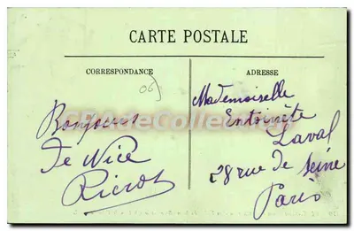 NICE.-Mont-Boron e o Castelo.-As Villas do Mont-Boron e o Castelo do Inglês.-LL — 470 — Verso