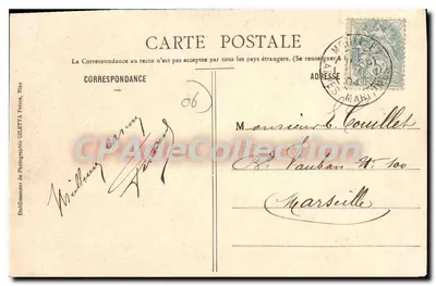 Le Moulinet — Valle de la Bévéra — Estación de Verano, Alt. 782m (Alp.-Mar.) — Edición Giletta, fot. Nice, n° 1178 — Reverso