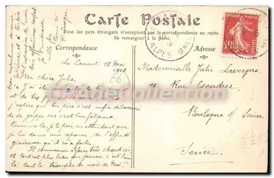 Le Cannet (Alpes-Maritimes) — A Capela São Barnabé e a Igreja Santa Catarina — Fot. — Verso