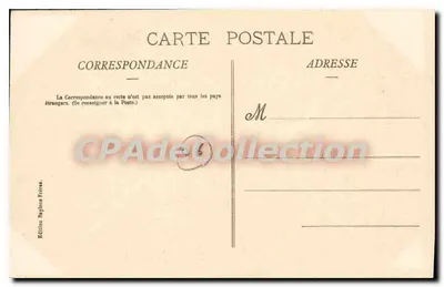 CANNES — O Farol e sua Ponta em um dia de mistral — Edição Baylons Frères, n° 469 — Verso