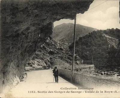 Saída das Gorges de Saorge - Vale da Roya (A.) — Coleção Artística n°1183