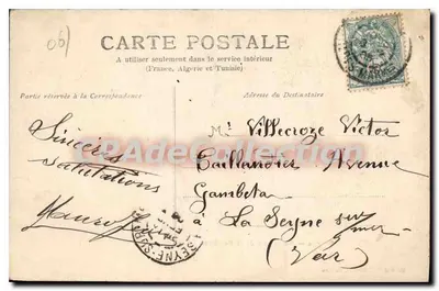 Cannes — Boulevard de la Croisette — W. Stocker, Cannes, Nr. 168 — Verso
