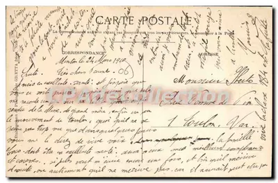 Menton — Souvenir de Menton — Wydawnictwo Gilletta nr 968 — Rewers