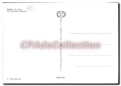 Torcy (S.-et-M.) — Vista generale aerea — Tipografia Quinquin — Verso