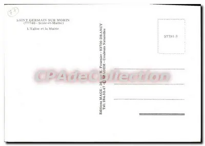 Saint-Germain-sur-Morin — La Chiesa e il Comune — Edizioni MAGE — Verso