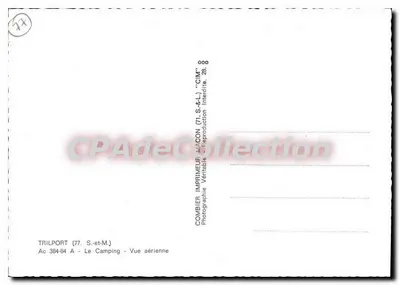 Trilport — Camping — Visão aérea — Imprimeur Combier, Macon — Verso