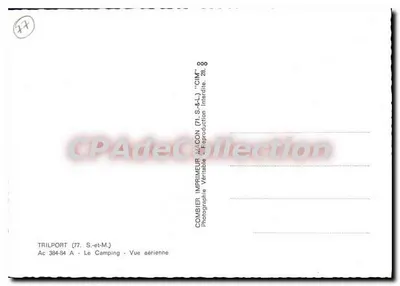 Trilport — Camping — Vista aérea — Impressor Combier, Macon — Verso