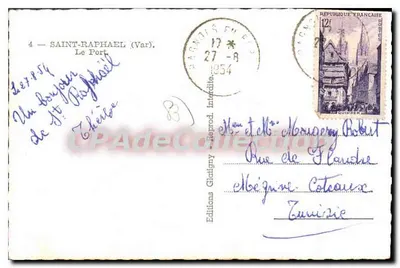 Port w Saint-Raphaël — widok z okrętów — Wydawnictwo Gladtigny — Rewers