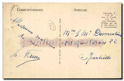 Saint-Tropez - Villa des Roches - Plaża Granier — Fotografia Bérenguier — Rewers